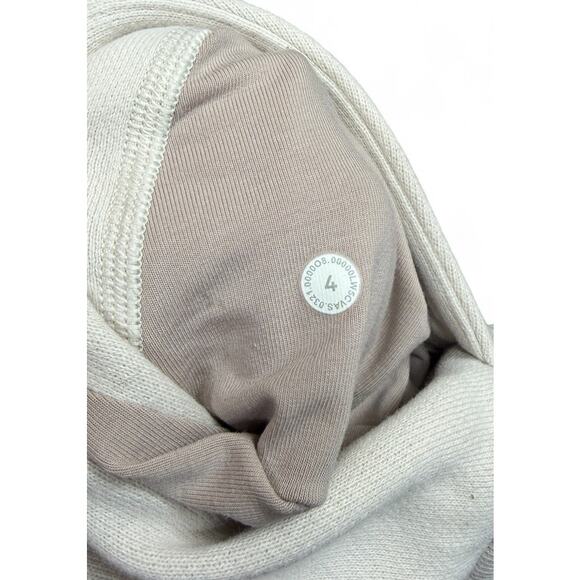 Lululemon Scuba High Rise Jogger Womens 4 Bone White Sweatpants Classic Fit - Picture 5 of 10